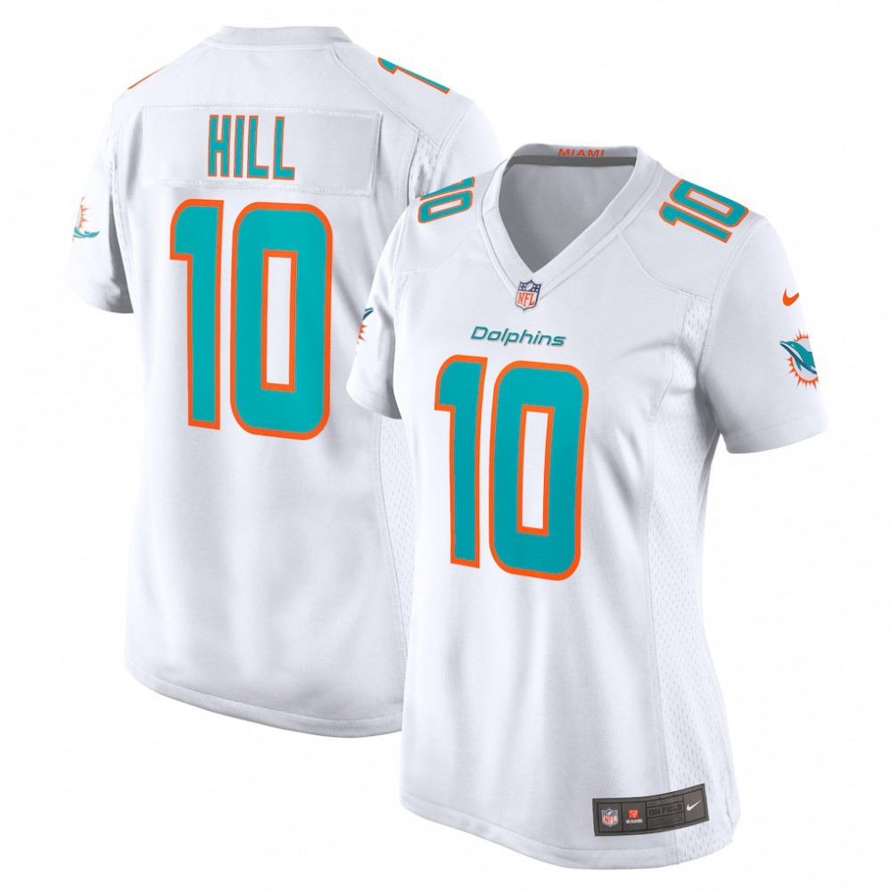 Tyreek Hill Miami Dolphins Nike Women's Player Jersey - White-GridironStore